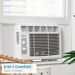 Midea 5,000 BTU EasyCool Small Window Air Conditioner - Cool up to 150 Sq. Ft.
