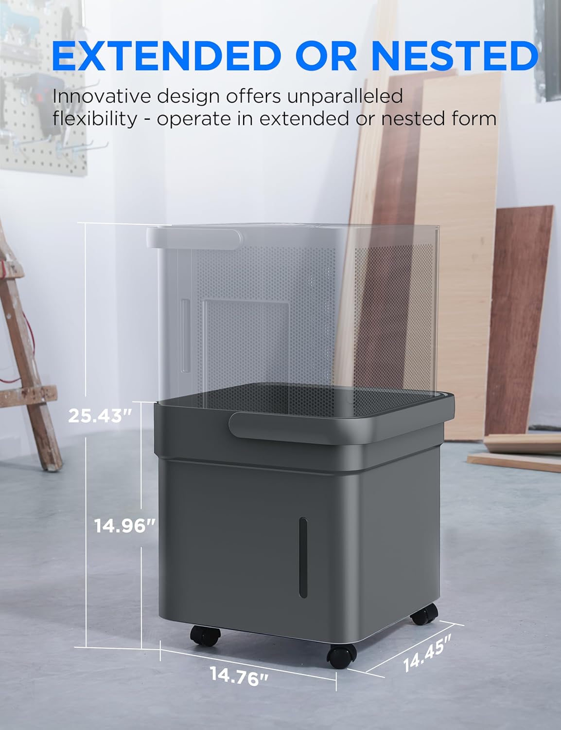 Midea Cube 35 Pint Dehumidifier for Basement and Rooms at Home for up to 3,500 Sq. Ft.