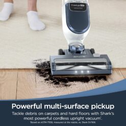 Shark Freestyle Max Cordless Upright Vacuum with Large Dust Cup and 2-Speed Brushroll, LED Headlights, Nordic Blue, SV2002