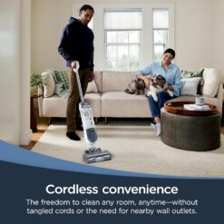 Shark Freestyle Max Cordless Upright Vacuum with Large Dust Cup and 2-Speed Brushroll, LED Headlights, Nordic Blue, SV2002