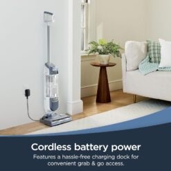 Shark Freestyle Max Cordless Upright Vacuum with Large Dust Cup and 2-Speed Brushroll, LED Headlights, Nordic Blue, SV2002