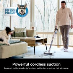 Shark PowerPro Flex Reveal Plus Cordless Vacuum, FloorDetect & Dirt-Reveal Technology, HEPA Filter, Java, IZ382H