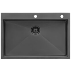 Ruvati Terraza Drop-in 33-in x 22-in Stainless steel Single bowl 16 -Gauge Kitchen Sink