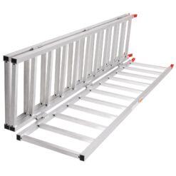LUXEYARD Tri-Fold Aluminum Loading Ramp 1500 lbs 77 inch x 54 inch for Tractors ATVs UTVs