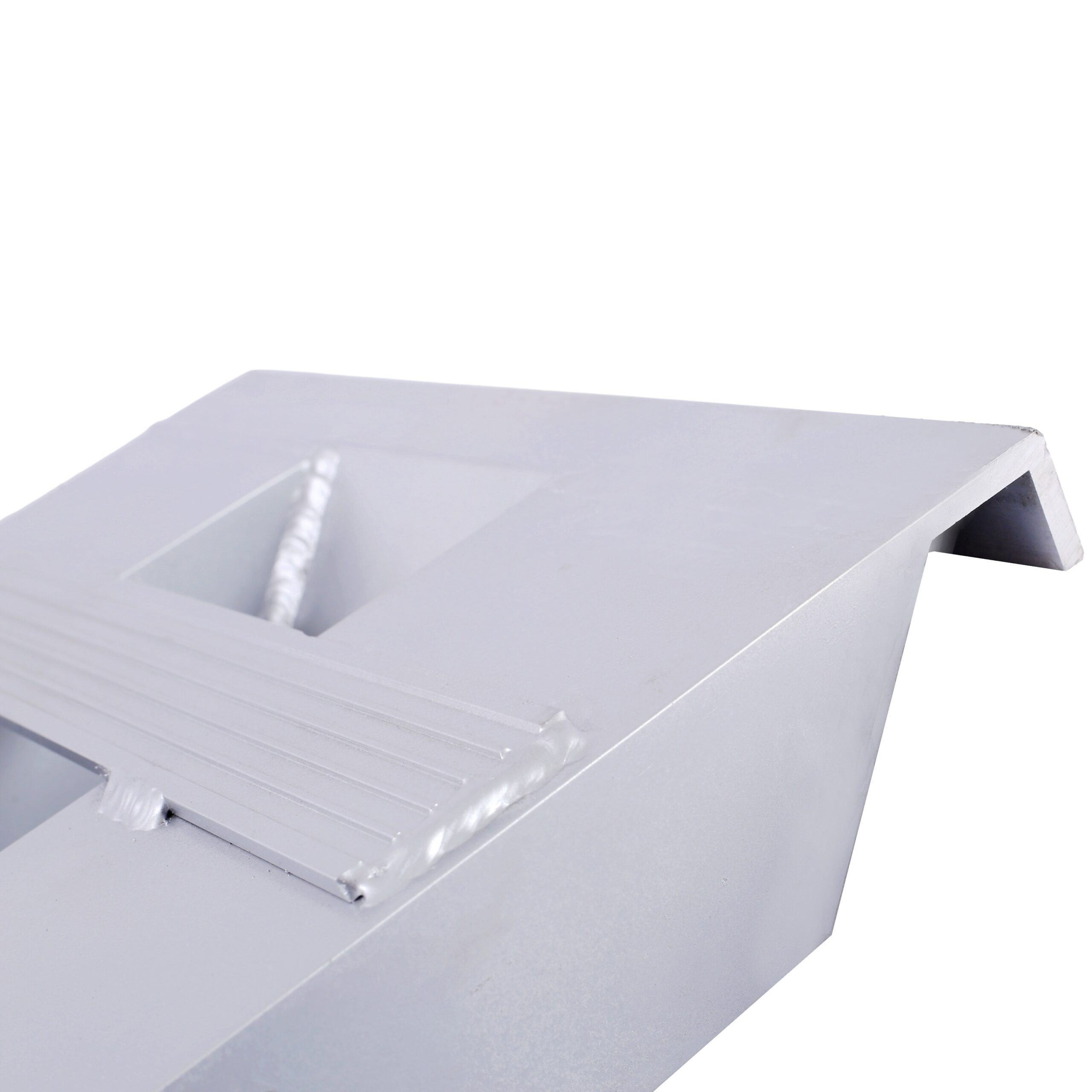 Tatayosi Heavy-Duty Ramps with Top Hook Attaching End Universal Loading Ramp for Motorcycle Tractor ATV/UT 84 X 14 Incheses 6600 LBS 1 Pair 2 Ramps Silver Aluminum