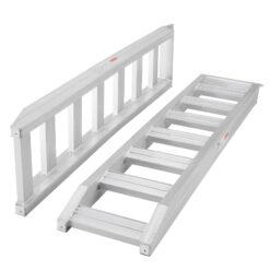 LUXEYARD Aluminum Ramps 8810 lbs Heavy-duty Ramps with Top Hook Attaching End Universal Loading Ramp for Motorcycle Tractor ATV or UTV Trucks Lawn Mower 72 inchL x 15 inchW 2Pcs