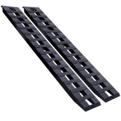 Tatayosi Heavy Duty Ramps with Top Hook Attaching End Universal Loading Ramp for Motorcycle Tractor ATV/UTV 84 inch X 14 inch 8800 LBS 1 Pair (2 Ramps) Aluminum Black Coating