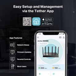 TP-Link Tri-Band BE9700 WiFi 7 Router (Archer BE600)