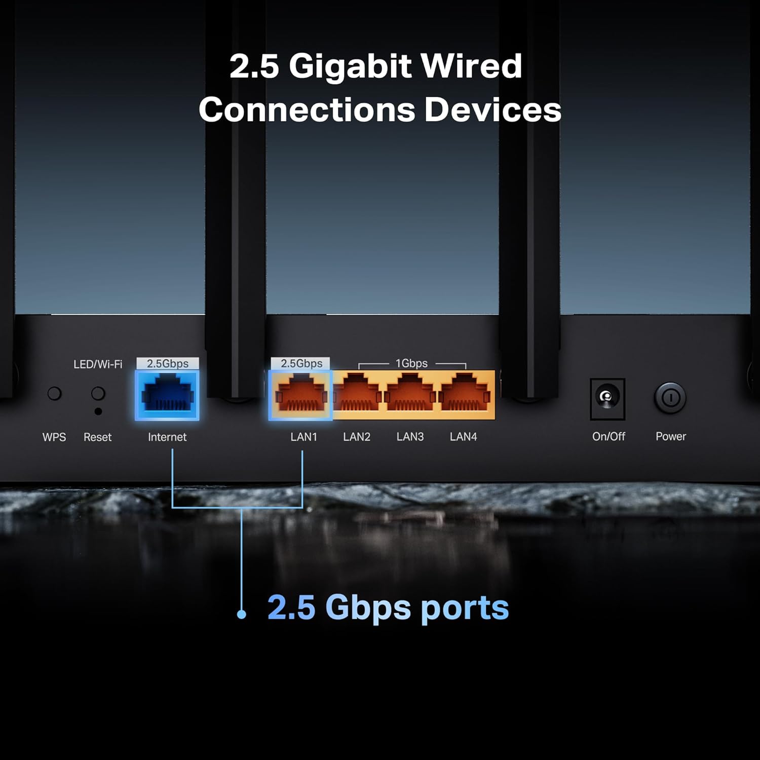 TP-Link BE6500 Dual-Band WiFi 7 Router (BE400)