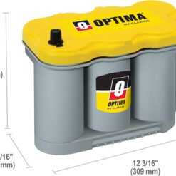 OPTIMA Batteries High Performance D27F YELLOWTOP Dual Purpose Sealed AGM Car, Truck and SUV Battery, 830 CCA, Maintenance Free, Versatile Mounting