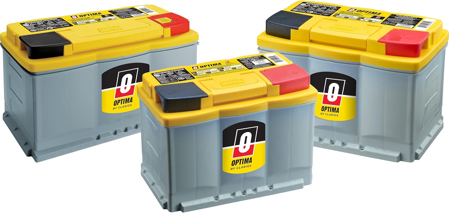 OPTIMA Batteries High Performance DH5 YELLOWTOP Dual Purpose Sealed AGM Car, Truck and SUV Battery, 700 CCA, Maintenance Free, Versatile Mounting, BCI Group Size 47