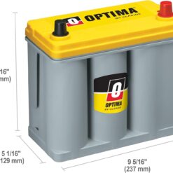 OPTIMA Batteries High Performance D51R YELLOWTOP Dual Purpose Sealed AGM Car, Truck and SUV Battery, 450 CCA, Maintenance Free, Versatile Mounting