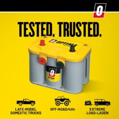 OPTIMA Batteries High Performance D35 YELLOWTOP Dual Purpose Sealed AGM Car, Truck and SUV Battery, 620 CCA, Maintenance Free, Versatile Mounting