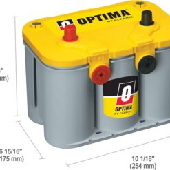 OPTIMA Batteries High Performance D34/78 YELLOWTOP Dual Purpose Sealed AGM Car, Truck and SUV Battery, 750 CCA, Dual Terminal, Maintenance Free, Versatile Mounting