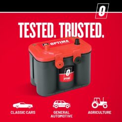 OPTIMA Batteries High Performance 35 REDTOP Sealed AGM Car, Truck and SUV Starting Battery, 720 CCA, SAE Terminal, Maintenance Free, Versatile Mounting