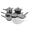 Cuisinart Ceramica XT Matte Collection Ceramic Nonstick 12-pc. Cookware Set - Black