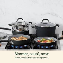 Cuisinart Ceramica XT Matte Collection Ceramic Nonstick 12-pc. Cookware Set - Black