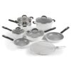 Cuisinart Ceramica XT Matte Collection Ceramic Nonstick 12-pc. Cookware Set - White