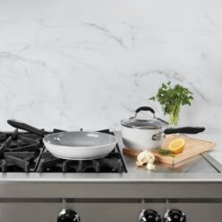 Cuisinart Ceramica XT Matte Collection Ceramic Nonstick 12-pc. Cookware Set - White