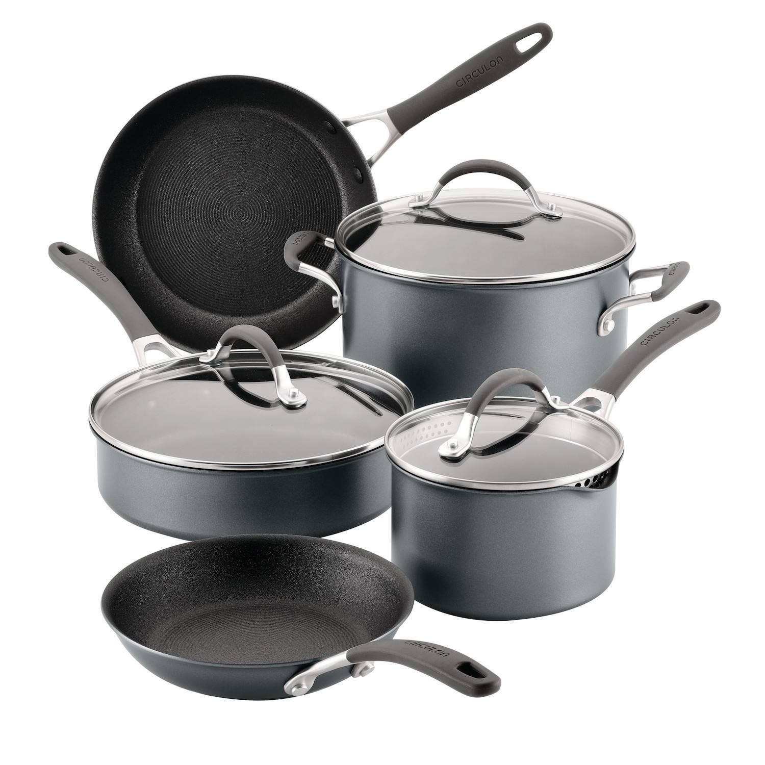 Circulon A1 Series 8-pc. Nonstick Cookware Set with ScratchDefense Technology