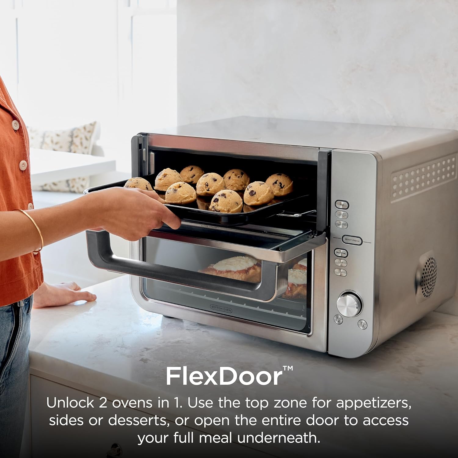 Ninja Air Fryer Toaster Oven Combo,Double Stack XL,12-in-1, Stainless Steel, DCT601