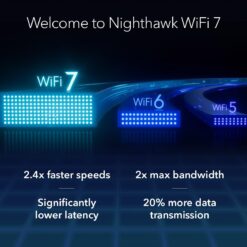 NETGEAR Nighthawk Tri-Band WiFi 7 Router (RS300) - Router Only, BE9300 Wireless Speed (up to 9.3 Gbps)