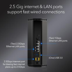 NETGEAR Nighthawk Tri-Band WiFi 7 Router (RS300) - Router Only, BE9300 Wireless Speed (up to 9.3 Gbps)