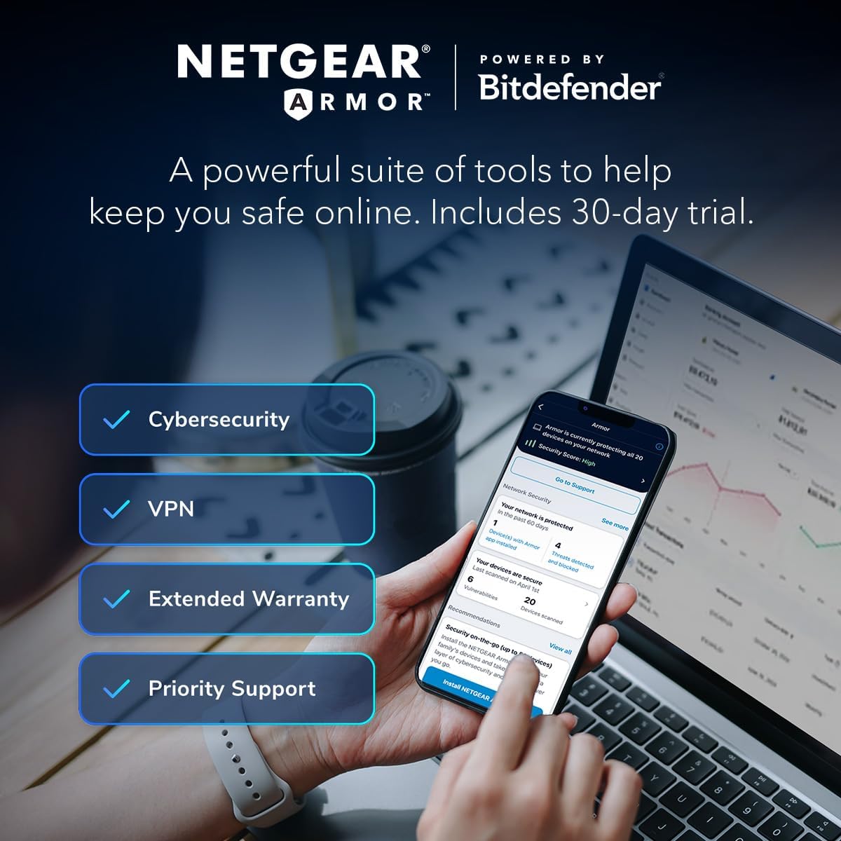 NETGEAR Nighthawk Tri-Band WiFi 7 Router (RS300) - Router Only, BE9300 Wireless Speed (up to 9.3 Gbps)