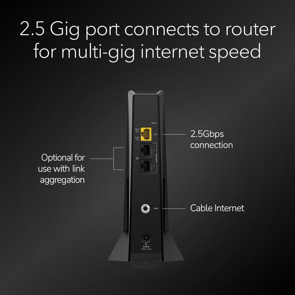 NETGEAR Nighthawk DOCSIS 3.1 Mid/high-Split Cable Modem (CM3000-1AZNAS)