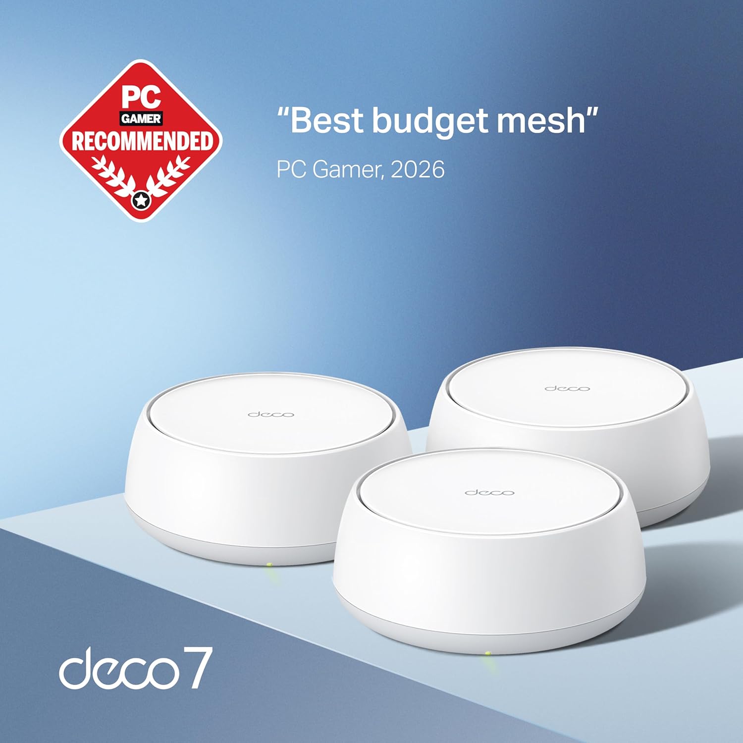 TP-Link Deco 7 BE25 Dual-Band BE5000 WiFi 7 Mesh Wi-Fi System | 4-Stream 5 Gbps, 240 Mhz