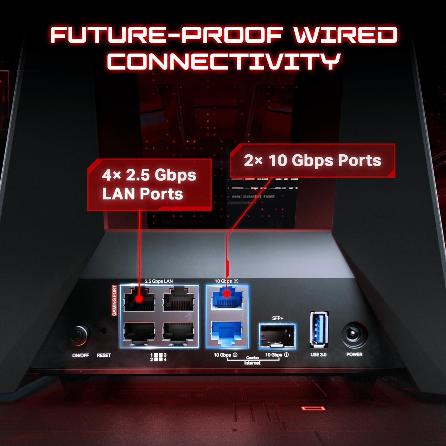 TP-Link Tri-Band BE19000 Wi-Fi 7 Gaming Router Archer GE800 | 12-Stream