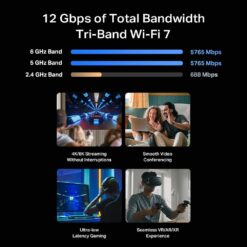 TP-Link Archer BE12000 | Tri-Band Wi-Fi 7 Router | Includes Latest 6GHz Wi-Fi Band | New Wi-Fi 7 Features (Archer BE670)
