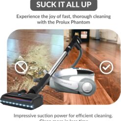 Prolux Phantom Canister PET Vacuum Cleaner, Wessel Werk EBK250 Power Nozzle