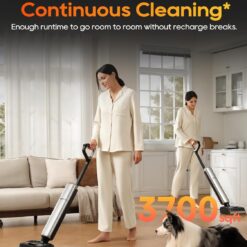 DREAME Aero Pro Wet Dry Vacuum Mop, Ultra-Slim with Hot Self-Cleaning/Self-Drying, 0 Hair Tangle Great