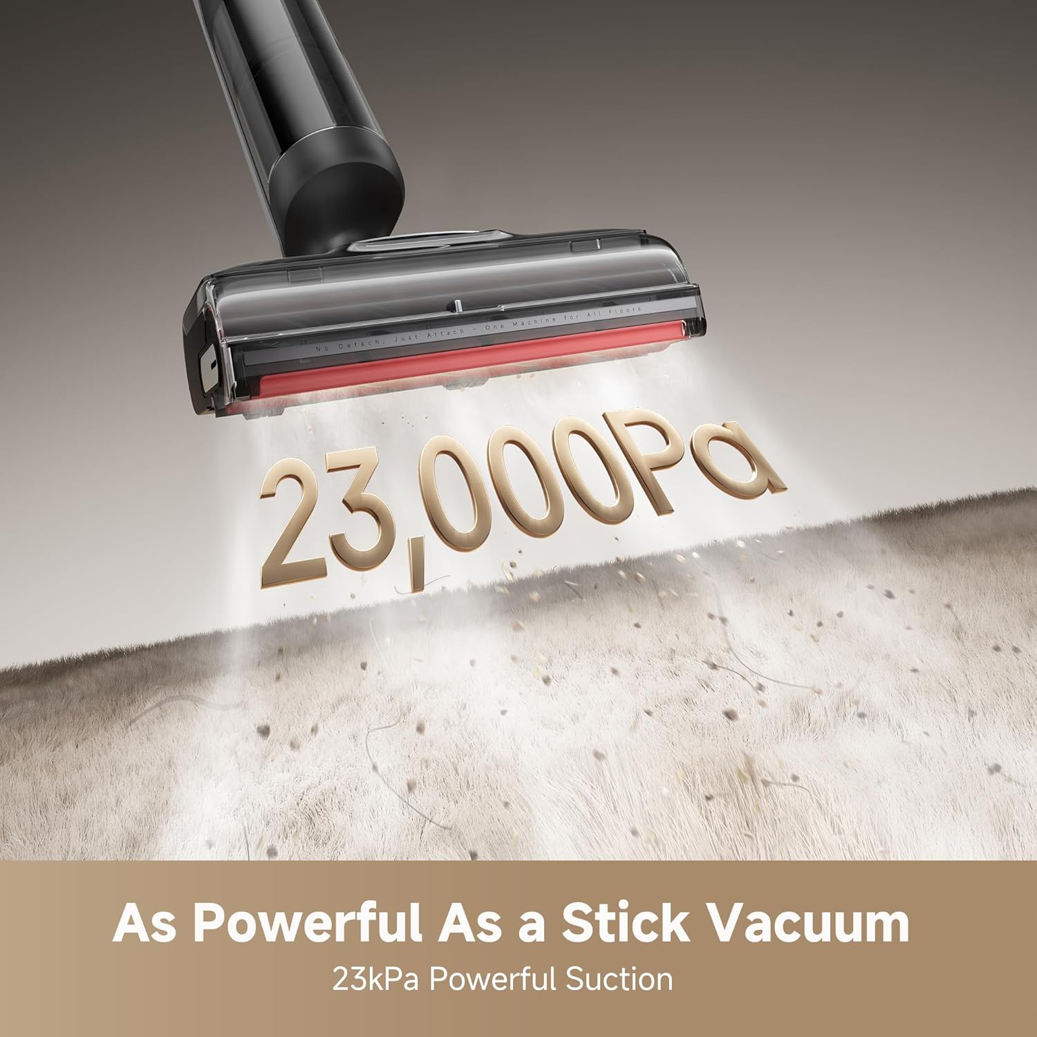 DREAME H15 Pro CarpetFlex Cordless Vacuum Mop, Wet Dry Vacuum Cleaner with Dual Brushes