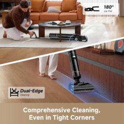 DREAME H15 Pro CarpetFlex Cordless Vacuum Mop, Wet Dry Vacuum Cleaner with Dual Brushes