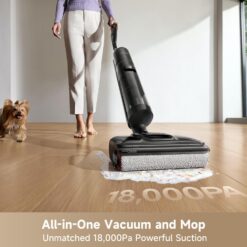 DREAME H12 Pro FlexReach Wet Dry Vacuum Cleaner, 0 Tangle Cordless Vacuum Mop All-in-One