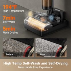 DREAME H12 Pro FlexReach Wet Dry Vacuum Cleaner, 0 Tangle Cordless Vacuum Mop All-in-One