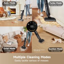 DREAME H12 Pro FlexReach Wet Dry Vacuum Cleaner, 0 Tangle Cordless Vacuum Mop All-in-One