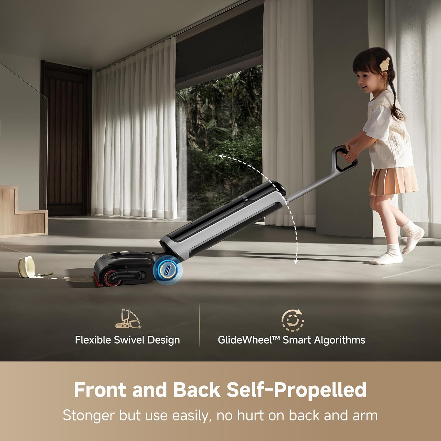 DREAME H15 Pro Heat Wet Dry Vacuum Cleaner, 185°F Hot Water Floor Cleaning, Cordless Vacuum Mop