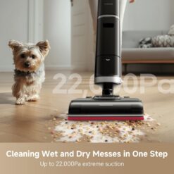 DREAME H15 Pro Heat Wet Dry Vacuum Cleaner, 185°F Hot Water Floor Cleaning, Cordless Vacuum Mop