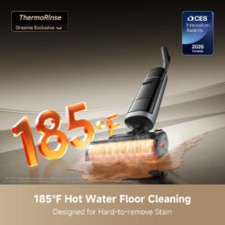 DREAME H15 Pro Heat Wet Dry Vacuum Cleaner, 185°F Hot Water Floor Cleaning, Cordless Vacuum Mop