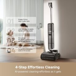 DREAME H15 Pro Heat Wet Dry Vacuum Cleaner, 185°F Hot Water Floor Cleaning, Cordless Vacuum Mop