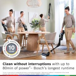 Bosch Unlimited 10 Cordless Stick Vacuum Cleaner, White