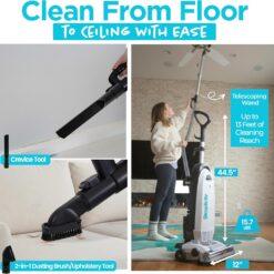 Simplicity Vacuums Allergy Bagged Vacuum Cleaners for Home, Carpet, Rugs, and Hardwood, S20EZM