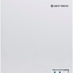 West Bend Chest Freezer with Adjustable Temperature Control, Free-Standing, 5-Cu.Ft, White