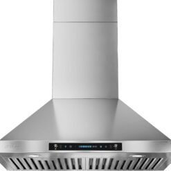 IKTCH 30-inch Wall Mount Range Hood 900 CFM Ducted/Ductless Convertible, Kitchen Chimney Vent Stainless Steel