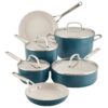 KitchenAid 10-pc. Hard-Anodized Ceramic Induction Cookware Set - Blue