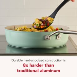 KitchenAid 10-pc. Hard-Anodized Ceramic Induction Cookware Set - Pistachio