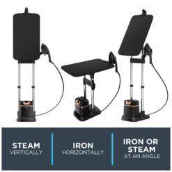 Rowenta IXEO 3-in-1 Steamer, Iron and Board - Black